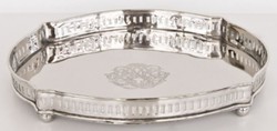 4251287790863 - Luxus Serviertablett Silber 30 x 23 x H 5 cm - Gastronomie Accessoires