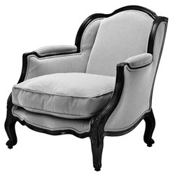 4251287791389 - Luxus Antikstil Sessel Schwarz   WeiÃ 76 x 80 x H 85 cm - Hotel MÃ¶bel