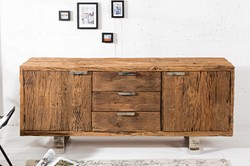 4251287791433 -  Luxus Sideboard  B160 x H75 x T40 - Fernsehschrank - Kommode - Handgefertigt aus Massivholz!