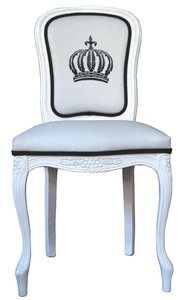 4251287791594 - Pompöös by Luxus Barock Esszimmerstuhl Weiß Schwarz - Pompööser Barock Stuhl designed by Harald Glööckler 4251287791594 - Pompöös by Luxus Barock Esszimmerstuhl Weiß Schwarz - Pompööser Barock Stuhl designed by Harald Glööckler