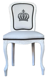 4251287791594 - Pompöös by Luxus Barock Esszimmerstuhl Weiß Schwarz - Pompööser Barock Stuhl designed by Harald Glööckler 4251287791594 - Pompöös by Luxus Barock Esszimmerstuhl Weiß Schwarz - Pompööser Barock Stuhl designed by Harald Glööckler