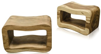 4251287791723 - Luxus Wohnzimmer Beistelltisch Naturfarben 60 x 30 x H 40 cm - Designer WohnzimmermÃ¶bel