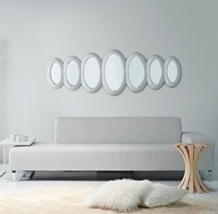 4251287792034 - Luxus Designer Spiegel HochglanzweiÃ 195 x H 67 cm - Hotel Kollektion