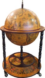 4251287792492 - Barock Globus mit Rollen 55 x H 90 cm - Art Deco MÃ¶bel