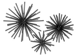 4251287793369 - Luxus Designer Deko 3er Set Bronze - Wohnzimmer Dekoration