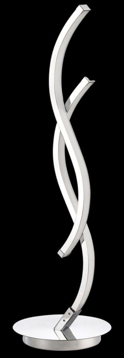 Casa Padrino lampada da tavolo a LED di lusso argento Ø 15 x H. 50 cm - Lampada  da Tavolo di Design