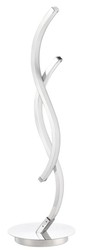 4251287793383 - Luxus LED Tischleuchte Silber Ã 15 x H 50 cm - Designer Tischlampe