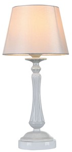 4251287793512 - Barockstil Tischleuchte HochglanzweiÃ Ã 23 x H 48 cm - Jugendstil MÃ¶bel