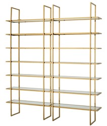 4251287795110 - Luxus Regalschrank Gold 220 x 40 x H 253 cm - Luxus QualitÃ¤t