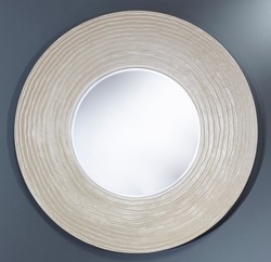 4251287795264 - Wohnzimmer Wandspiegel PerlweiÃ Ã 109 cm - Luxus Wohnzimmer Accessoires