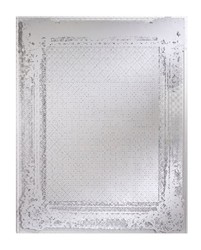 4251287795738 - Art Deco Vintage Spiegel Silber 78 x H 101 cm - Antik Stil Wandspiegel