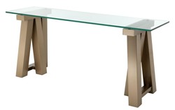 4251287796414 - Luxus Konsole Messing 90 x 25 x H 90 cm - WohnzimmermÃ¶bel