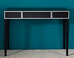 4251287796803 - Luxus Spiegelglas Konsole Schwarz 100 x 33 x H 76 cm - Luxus MÃ¶bel & Accessoires