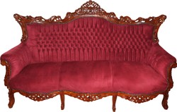 4251287797305 - Barock 3-er Sofa Master in Bordeaux   Braun - Wohnzimmer MÃ¶bel Couch Lounge - Limited Edition
