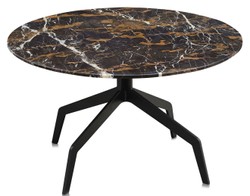 4251287797534 - Luxus Couchtisch Schwarz Ã 70 x H 40 cm - Luxus WohnzimmermÃ¶bel