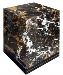 4251287797565 - Beistelltisch Schwarz 40 x 40 x H 50 cm - Luxus Wohnzimmer Deko