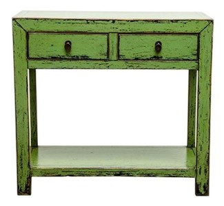 4251287797695 - Landhausstil Konsole Antik Stil GrÃ¼n 90 x 40 x H 85 cm - Landhausstil MÃ¶bel