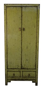 4251287797855 - Landhausstil Schrank Antik Stil GrÃ¼n 75 x 40 x H 180 cm - Landhausstil Kollektion