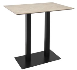 4251287797992 - Luxus Bartisch Naturfarben   Schwarz 110 x 70 x H 101 cm - Gastronomie & BarmÃ¶bel