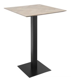 4251287798005 - Luxus Bartisch Naturfarben   Schwarz 70 x 70 x H 101 cm - Gastronomie & BarmÃ¶bel