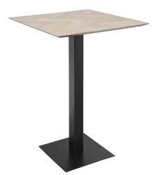 4251287798005 - Luxus Bartisch Naturfarben   Schwarz 70 x 70 x H 101 cm - Gastronomie & BarmÃ¶bel