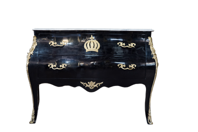 Pompoos By Casa Padrino Baroque Chest With 2 Drawers And Marble