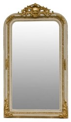 4251287798982 - Barock Spiegel Creme   Gold 86 x H 155 cm - WohnzimmermÃ¶bel im Barockstil