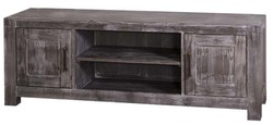4251287799200 - Landhausstil Sideboard Schwarz 160 x 46 x H 56 cm - Landhausstil Fernsehschrank