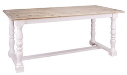 4251287799385 - Landhausstil Esstisch Naturfarben   WeiÃ 180 x 90 x H 78 cm - Landhausstil EsszimmermÃ¶bel