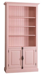 4251549300397 - Landhausstil BÃ¼cherschrank Rosa 109 x 40 x H 210 cm - Landhausstil Wohnzimmerschrank