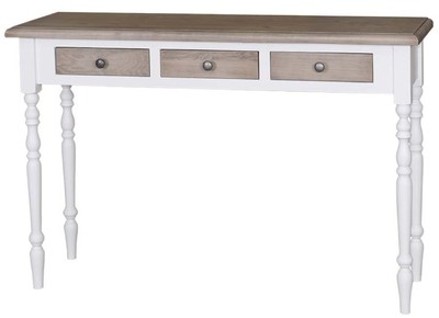 4251549300441 - Landhausstil Konsole WeiÃ   Naturfarben 120 x 35 x H 79 cm - Luxus QualitÃ¤t