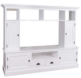 Casa Padrino Country Style Living Room Tv Cabinet White 207 X 46 X