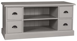 4251549300496 - Landhausstil Sideboard Grau 129 x 50 x H 60 cm - Landhausstil Fernsehschrank