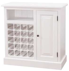 4251549300601 - Landhausstil Weinschrank WeiÃ 90 x 41 x H 90 cm - Landhausstil MÃ¶bel