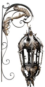 4251549300984 - Barock Wandleuchte Schwarz 36 x 60 x H 115 cm - Leuchten & LÃ¼ster im Barockstil