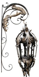 4251549300984 - Barock Wandleuchte Schwarz 36 x 60 x H 115 cm - Leuchten & LÃ¼ster im Barockstil