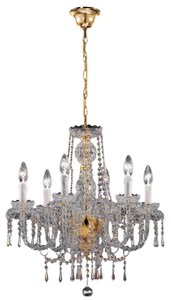 4251549301028 - Barockstil Kristall Kronleuchter Messing   Gold 58 x 56 x H 56 cm - Edel & Prunkvoll