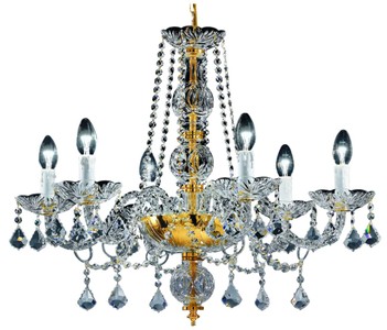 4251549301110 - Barock Kristall Kronleuchter Gold Ã 65 x H 58 cm - Edel & Prunkvoll