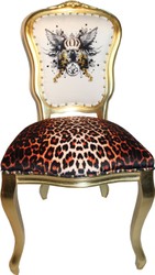 4251549301936 - Pompöös by Luxus Barock Esszimmer Stuhl Leopard Weiß Gold Glitzerkrone & Engelsflügel - Pompööser Barock Stuhl designed by Harald Glööckler 4251549301936 - Pompöös by Luxus Barock Esszimmer Stuhl Leopard Weiß Gold Glitzerkrone & Engelsflügel - Pompööser Barock Stuhl designed by Harald Glööckler