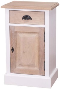 4251549301998 - Landhausstil Schlafzimmer Kommode WeiÃ   Naturfarben 47 x 32 x H 75 cm - Landhausstil SchlafzimmermÃ¶bel