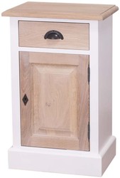 4251549301998 - Landhausstil Schlafzimmer Kommode WeiÃ   Naturfarben 47 x 32 x H 75 cm - Landhausstil SchlafzimmermÃ¶bel