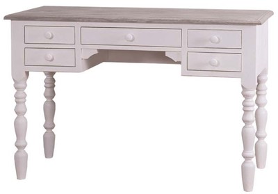 4251549302056 - Landhausstil Schreibtisch WeiÃ   Grau 130 x 65 x H 85 cm - Landhausstil Hotel MÃ¶bel