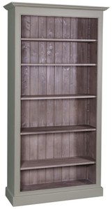 4251549302070 - Landhausstil BÃ¼cherschrank GrÃ¼n   Braun 109 x 39 x H 210 cm - WohnzimmermÃ¶bel im Landhausstil