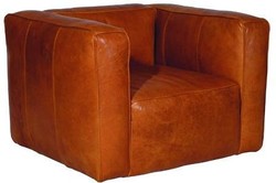 4251549302438 - Echtleder Wohnzimmer Sessel Hellbraun 124 x 110 x H 67 cm - Luxus WohnzimmermÃ¶bel