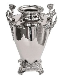 4251549302582 - Luxus Vase Mod 2 Engel Silber 28 cm - 28 cm - H 39 cm - Hotel Dekoration - Luxus BlumengefÃ¤ss