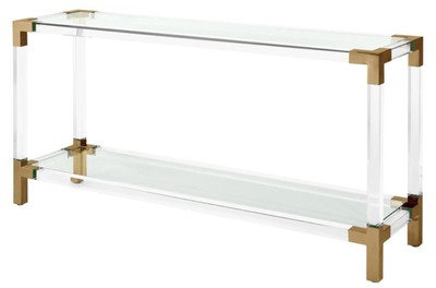 4251549302902 - Luxus Konsole Messingfarben 150 x 40 x H 75 cm - DesignermÃ¶bel