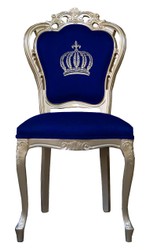 4251549303893 - Pompöös by Luxus Barock Esszimmerstuhl Blau Gold - Pompööser Barock Stuhl designed by Harald Glööckler 4251549303893 - Pompöös by Luxus Barock Esszimmerstuhl Blau Gold - Pompööser Barock Stuhl designed by Harald Glööckler