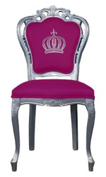 4251549303978 - Pompöös by Luxus Barock Esszimmerstuhl Pink Silber - Pompööser Barock Stuhl designed by Harald Glööckler 4251549303978 - Pompöös by Luxus Barock Esszimmerstuhl Pink Silber - Pompööser Barock Stuhl designed by Harald Glööckler