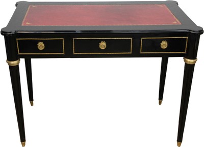 4251549304296 -  Barock Schreibtisch Schwarz   Gold   Bordeaux SekretÃ¤r Luxus MÃ¶bel