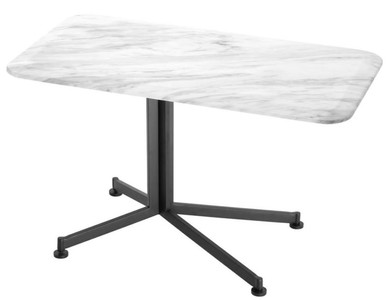 4251549304517 - Luxus Beistelltisch WeiÃ   Schwarz 90 x 50 x H 54 cm - WohnzimmermÃ¶bel